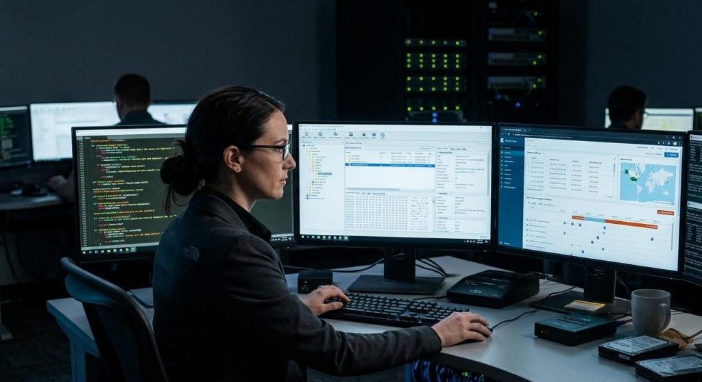 Evidencia digital utilizada en investigaciones forenses con tecnología avanzada